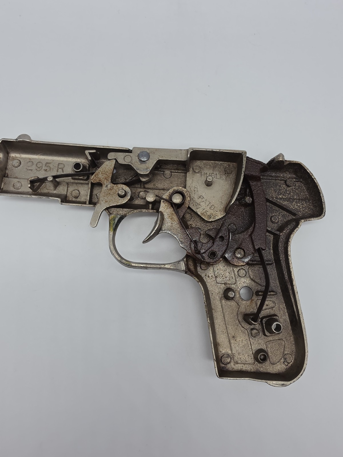 VINTAGE HUBLEY ARMY 45 CAP GUN - COLT 1911 - Working, Oiled- 1950'S