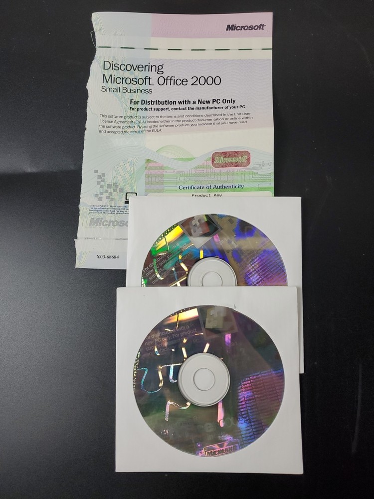 Microsoft Office 2000 Small Business with Product Key & Discs Cool+