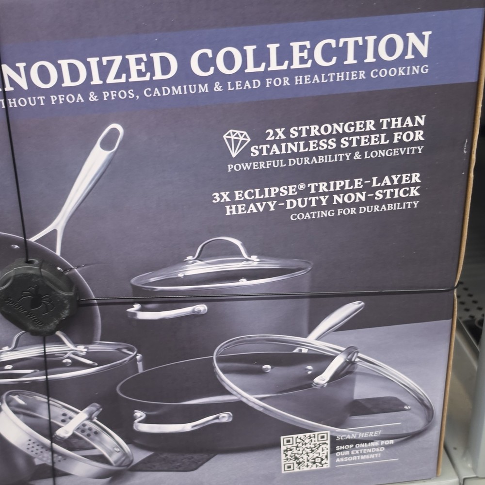 Thyme & Table Pro Series 15-Piece Hard Anodized Non-Stick Cookware Set