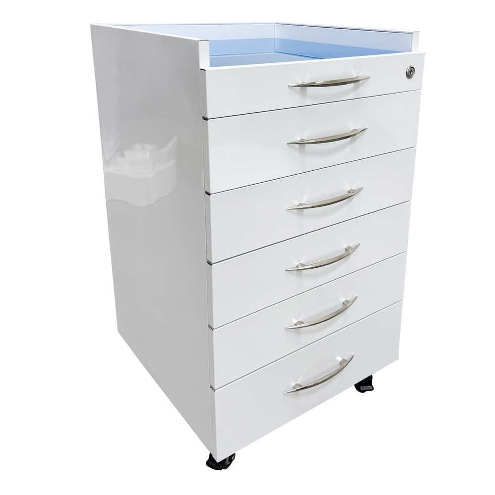 Removable Storage Cabinet with Two Separate Trays Assistant's Mobile Cabinet