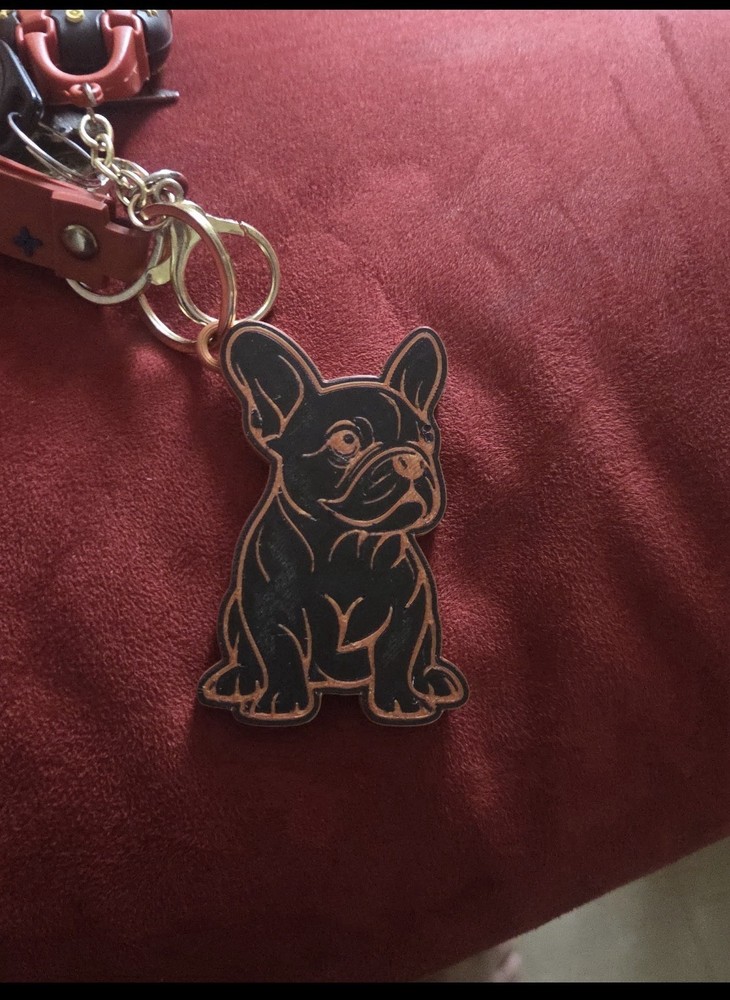 frenchie bull dog Keychain