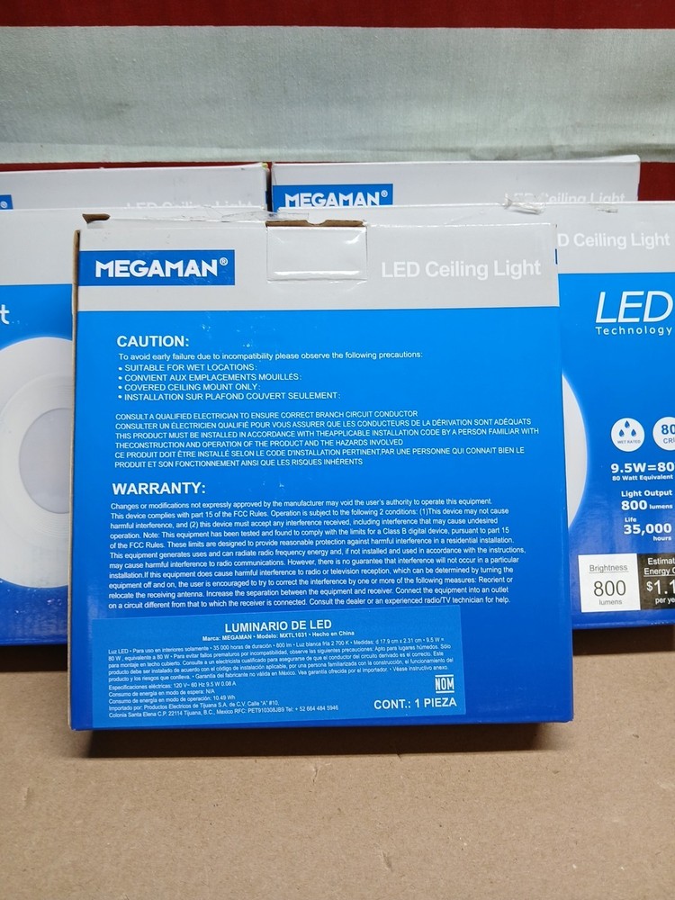 MEGAMAN LED Ceiling Light MXTL1031-5 pk