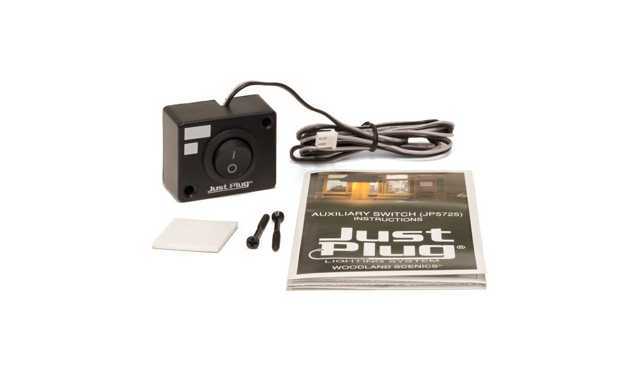 WOODLAND SCENICS AUXILIARY SWITCH FOR JUST PLUG LIGHTING SYSTEM WDS5725 NEW