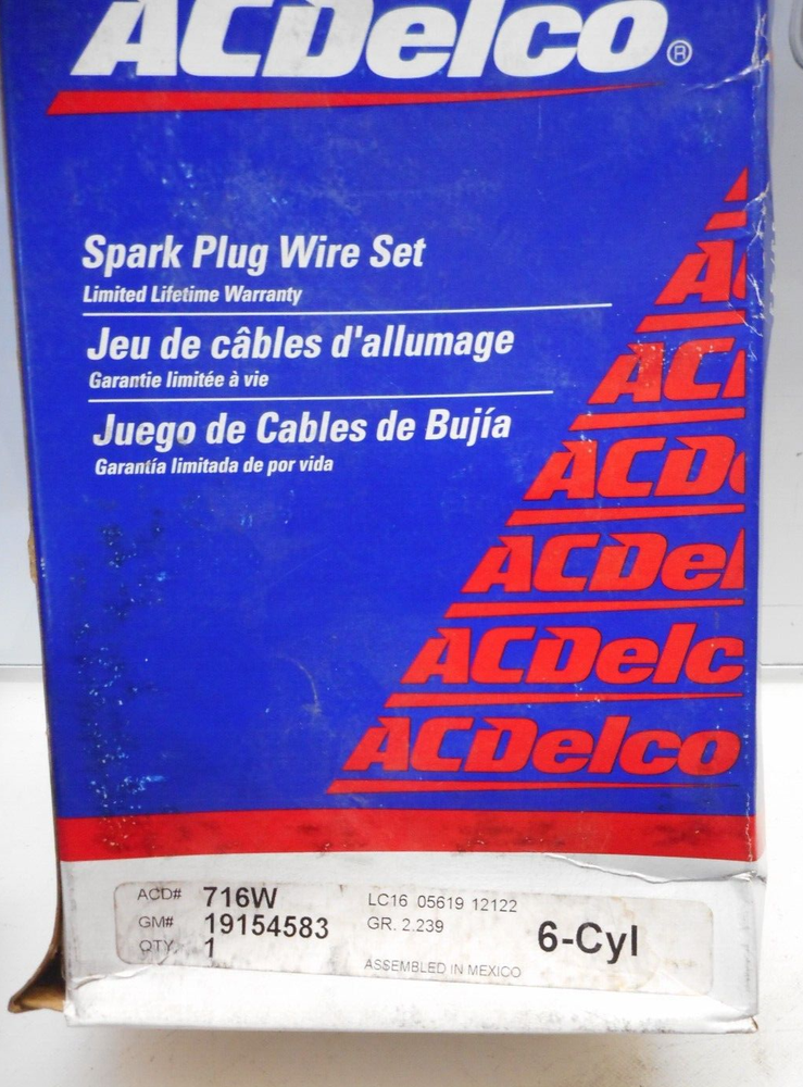 AC DELCO SPARK PLUG WIRE SET 716W
