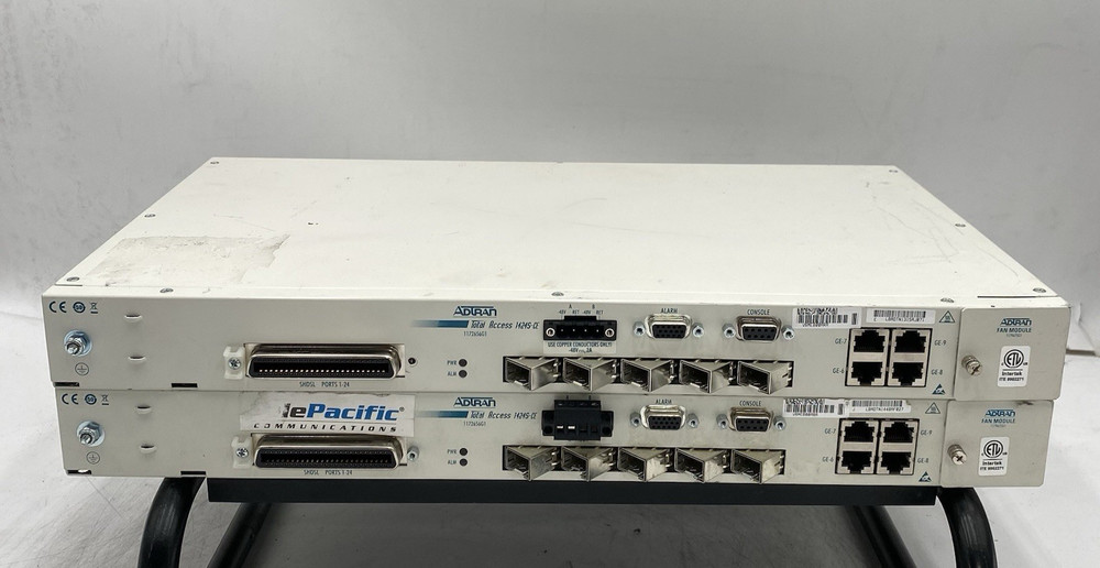 LOT OF 2 Adtran Total Access 1424S-CE Network Termination/Aggregation Unit