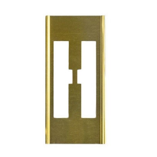 CH Hanson 10011H - Stencil Sort-2" Brass Gothic H
