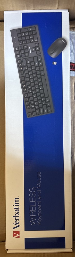 Verbatim Wireless Keyboard & Mouse (5 Pack) Bundle Box