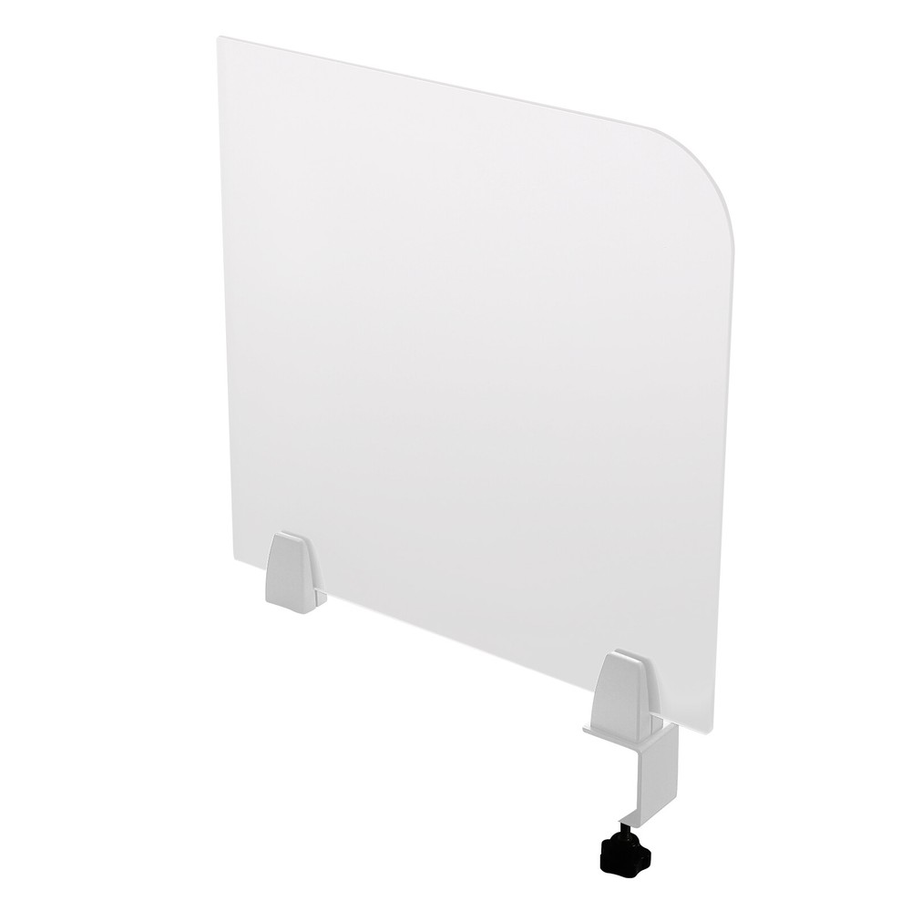 Rectangle Clamp-on Office Partition, Indoor Desk Divider, Desktop Privacy Panel