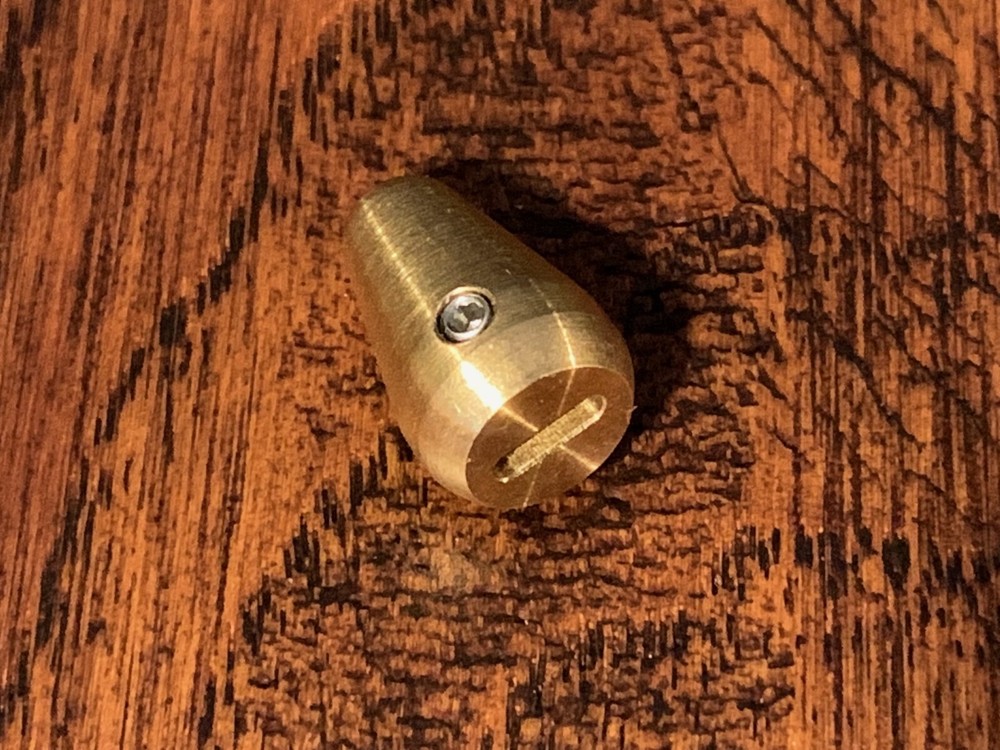 Solid Brass / Stratocaster DOME Guitar Knobs & Switch Tip SET / 3-Knobs / 1-Tip