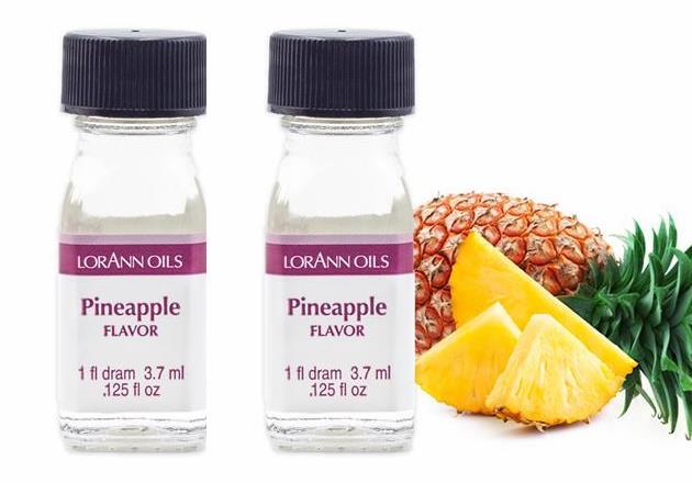 SM LorAnn Pineapple Flavor 1 Dram Bottle 2ct (3 Pack)