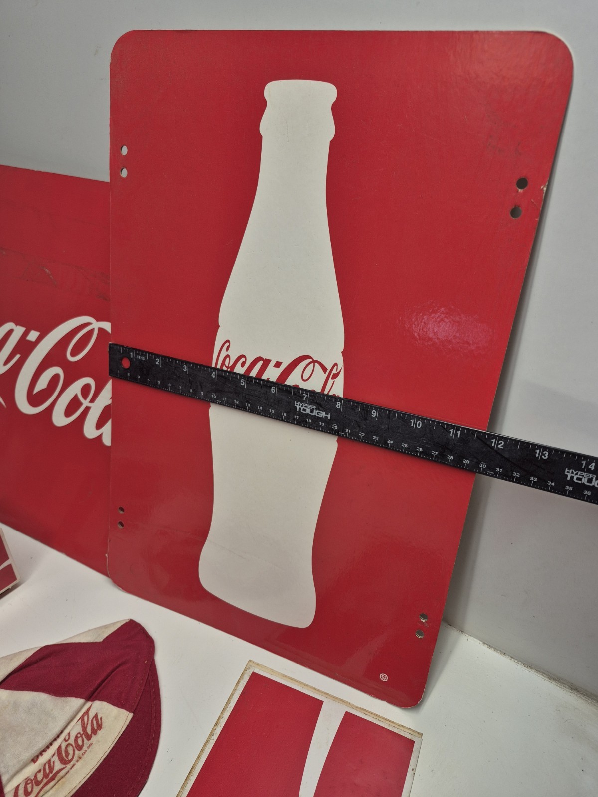 Vintage Coca-Cola Collectible Item Lot Glasses Pitcher Hat Shakers