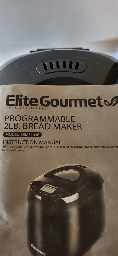Maxi-matic Elite Gourmet programmable 2lb bread maker