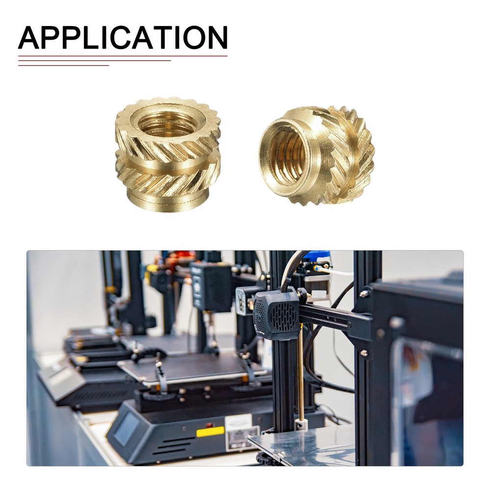 120pcs M3x4mmx5mm Knurled Insert Nuts