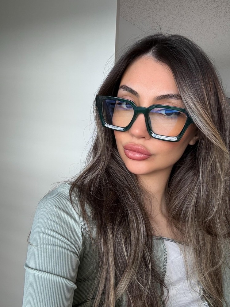 ""VISOONE 2-Pack Blue Light Blocking Glasses - Rectangle Frame Chic Preppy Style