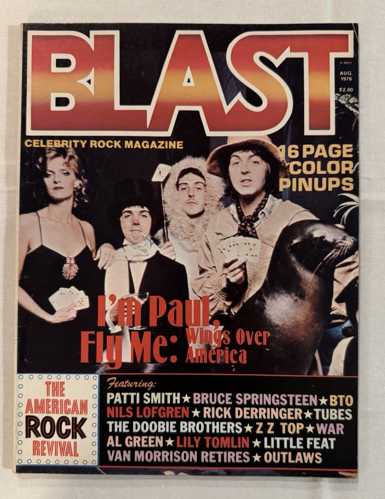 KISS ✨ VINTAGE AUCOIN ERA AUGUST 1976 BLAST CELEBRITY ROCK MAGAZINE ✨ RARE ✨