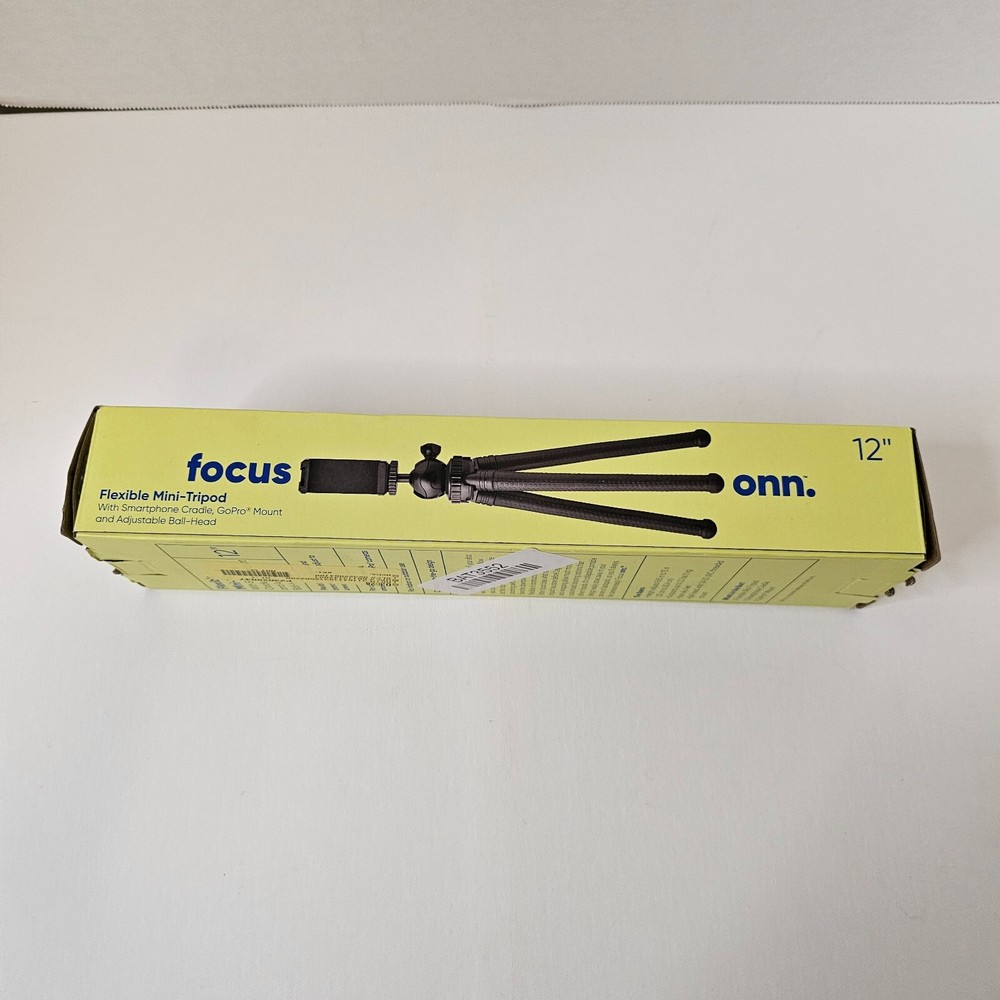 Onn. Adjustable Mini Tripod With Adjustable Ball-Head 12 Inch