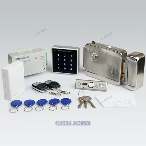 Remote Controlled RFID Door Lock Access Control System Kit + Electric Lock NEW
