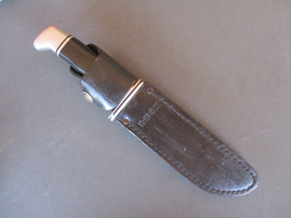Vtg No Date Code BUCK MODEL 119 Fixed Blade Knife with Sheath