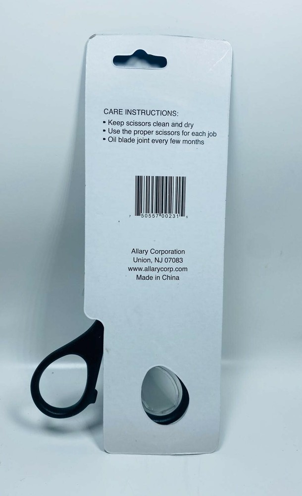 Allary Staitionery Lightweight Scissors, 6.25 Inch, Black