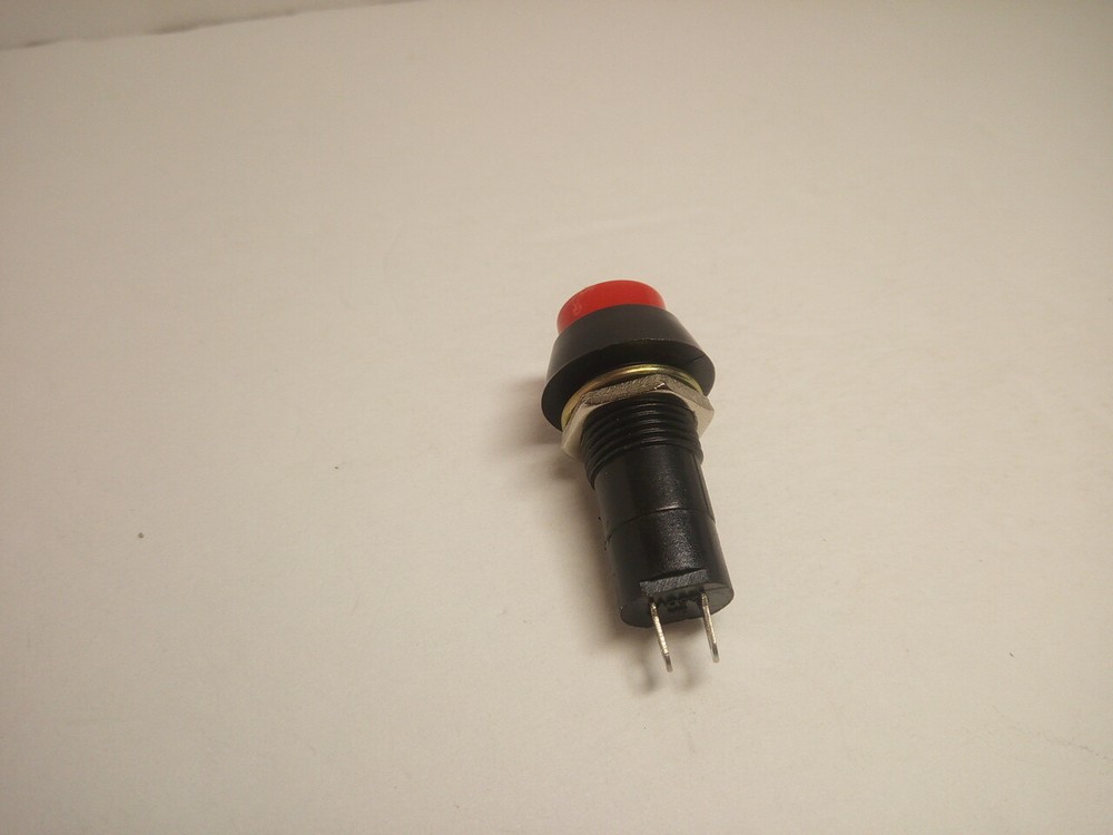 5X Pack Maintained Round Red On Off 2 Pins Push Button Power Switch 3A 250V Lot