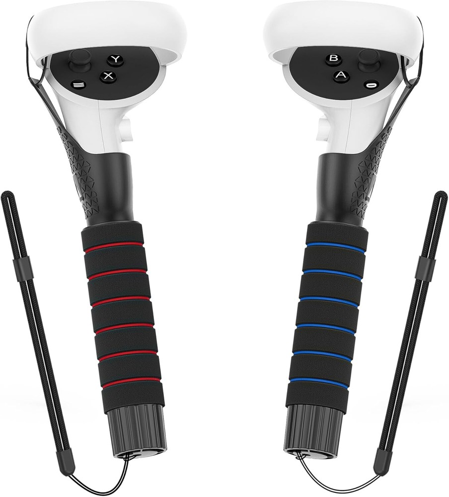 VR Handle Attachments for Oculus Quest 2 - Extended Grip for Ultimate Gaming
