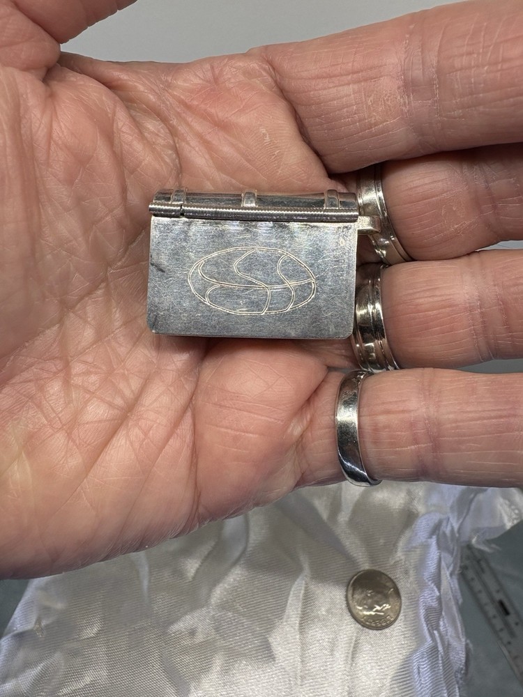 Mexico Sterling Silver Book Small Pill Box