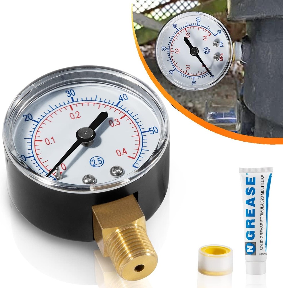 Pressure Gauge Replacement ECX270861 for Hayward Sand&D.E Pool Filter C2000-