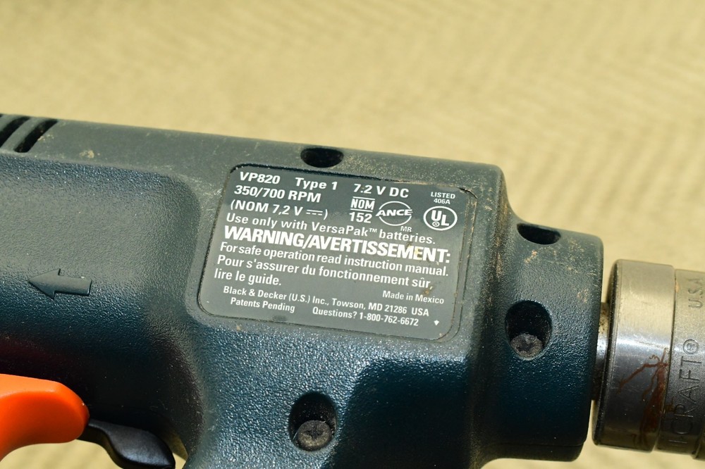 (2) - Black & Decker 7.2V VersaPak Tools Drill & Reciprocating Saw, NICE