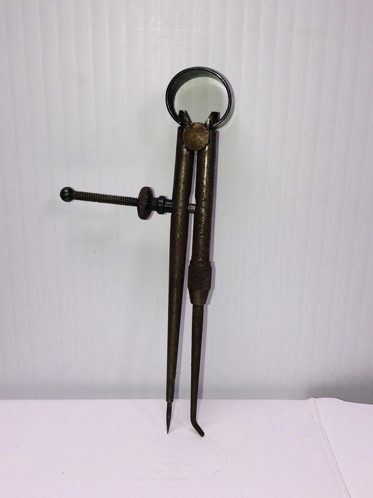 Craftsman 5” point Toolmakers rule spring divider caliper compass Round Leg