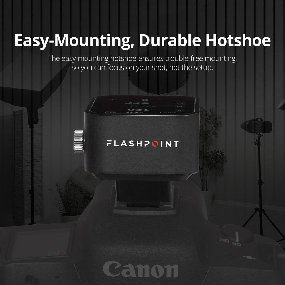 Flashpoint R2 Nano Touchscreen TTL Wireless Flash Trigger for Canon, Godox X3 C