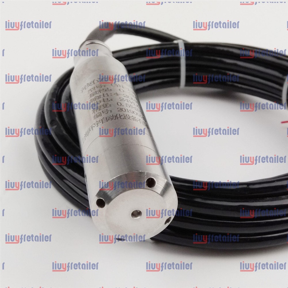 ONE 4-20MA 3.0m Range Water Level Transmitter Liquid Level Transducer Sensor NEW