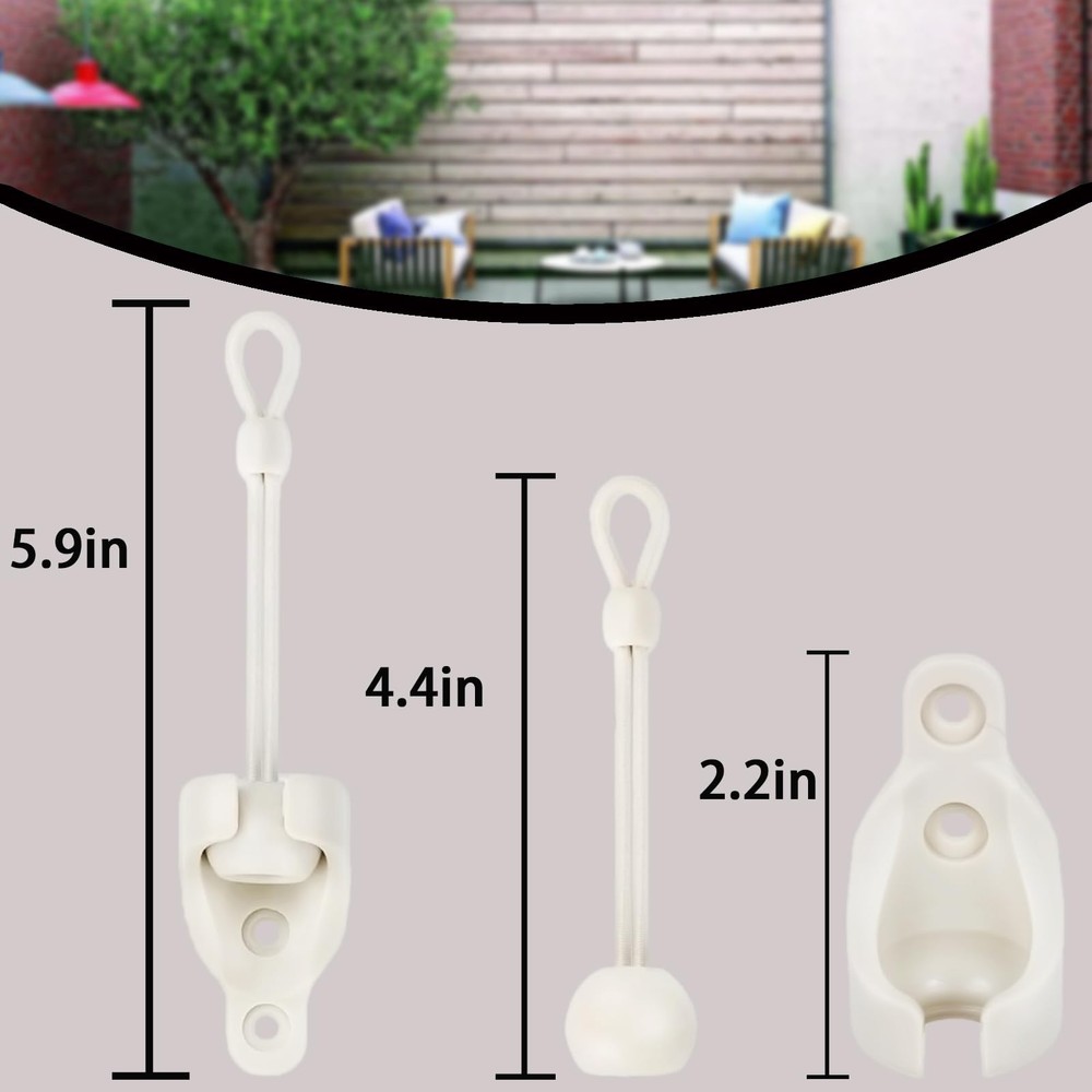 Sunshade Shade Hardware Bungee kit and End Cap Coolaroo Replacement Part for ...