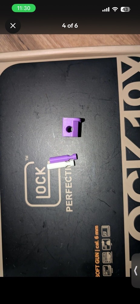 Purple Button Back Plate For Airsoft Glocks