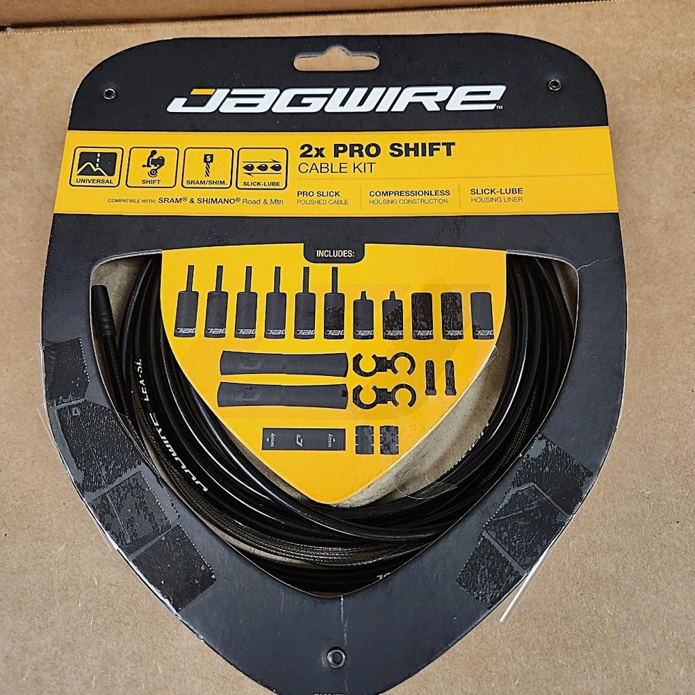 Jagwire 2x Pro Shift Kit Road/Mountain SRAM/Shimano Black OPEN PACKAGE