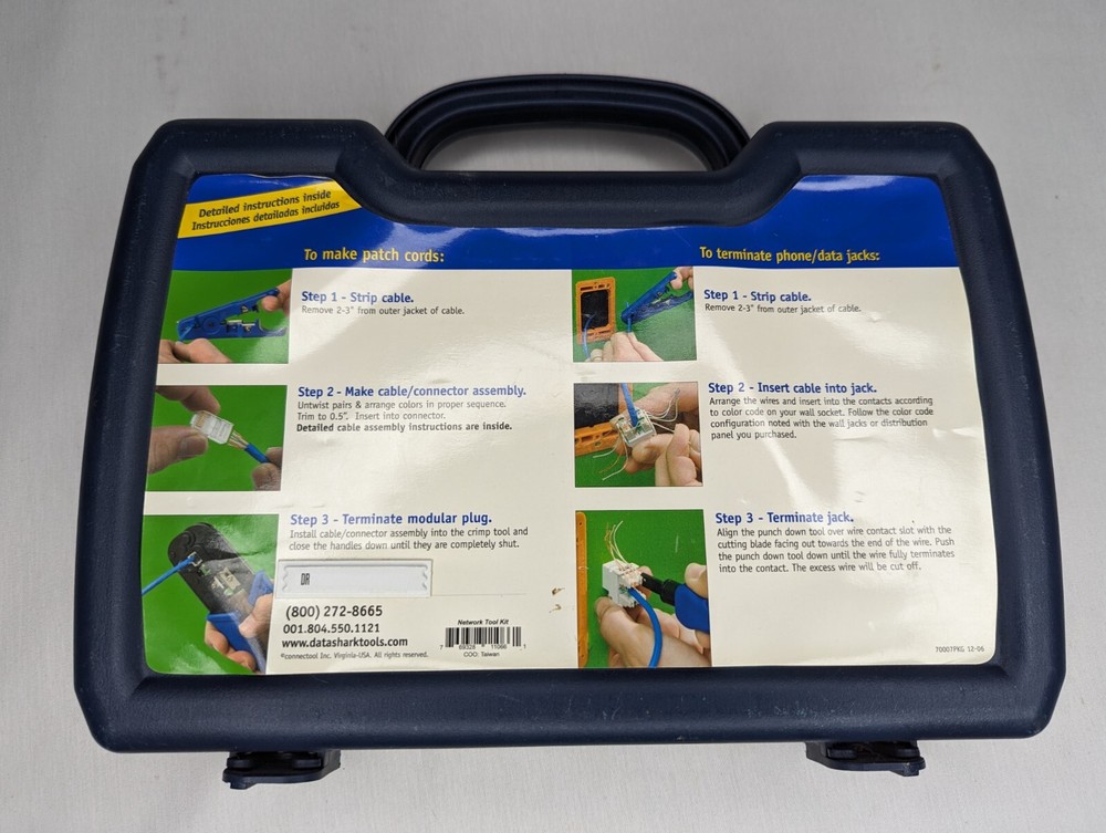 Networking Kit Tools Data Technician IT Tools Compression Cutter Data Shark Coax