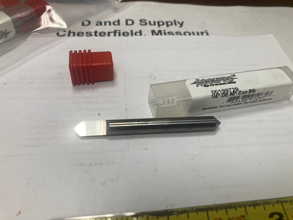 Accupro 00199729, Carbide, Conical Split-End Blank 1/4" x 3/8" Split Length, 90°