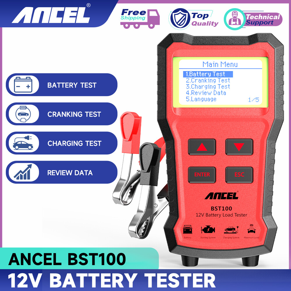 ANCEL BST100 Battery Load Tester Cranking Charging Test Battery Analyzer Tool