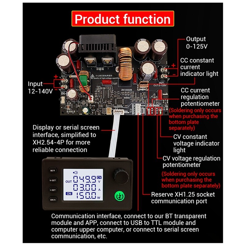 -10022 CNC Step-Down DC Adjustable Controlled Power Supply, Constants8401-