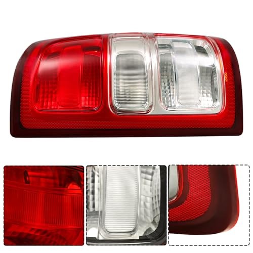 Outer Tail Lamp Light Replacement for Ram 2500 2019-2022 Red Lens Chrome