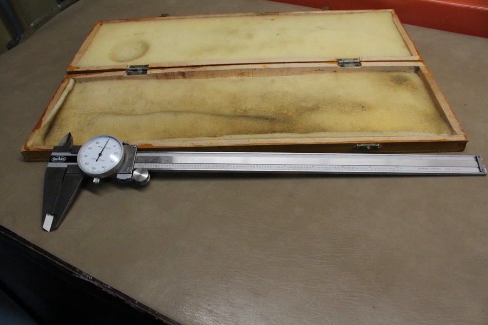 Shars 12" Dial Caliper Shock Proof .001" Stainless