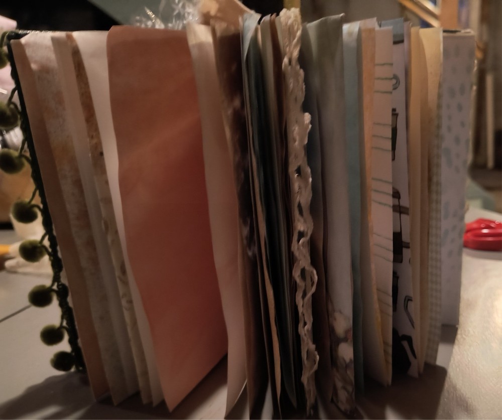 handmade junk writing journal