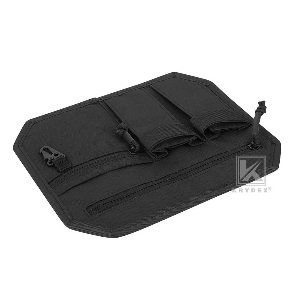 KRYDEX Tactical Organizer Panel Hook Backed Admin EDC Holder Lightweight Black