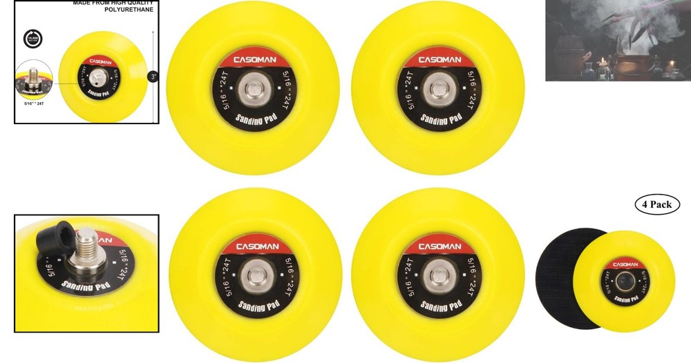 Flexible 3-Inch Backing Plate with Strong Hook & Loop for Efficient Polishing