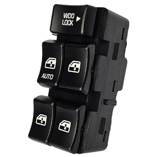 Window Master Switch for 2002-2007 Buick Rendezvous & 2000-2005 Impala (Black)