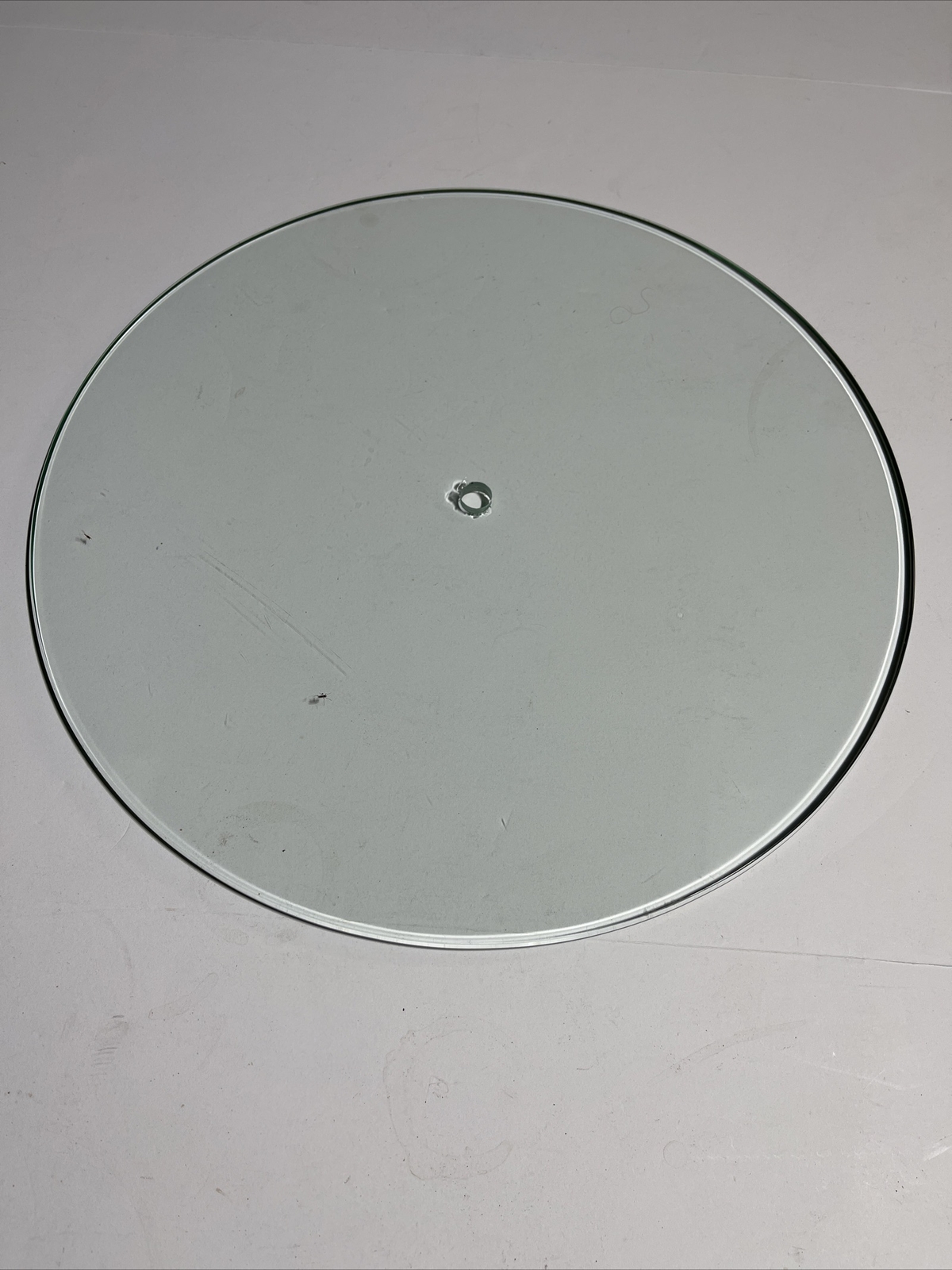 16” Clear Plate Glass Non-tempered 5/16 Thick With 9/16 Center Hole