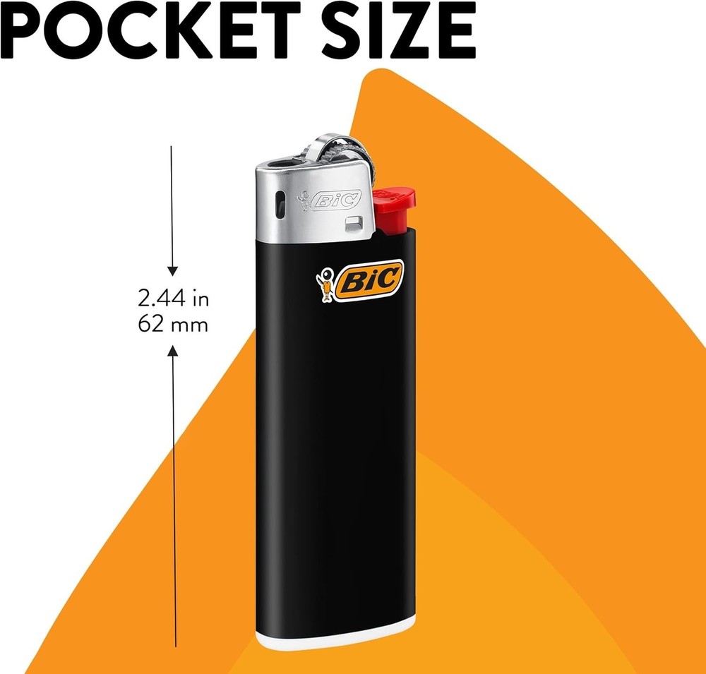 BIC Classic Mini Pocket Lighter, 50 Pack