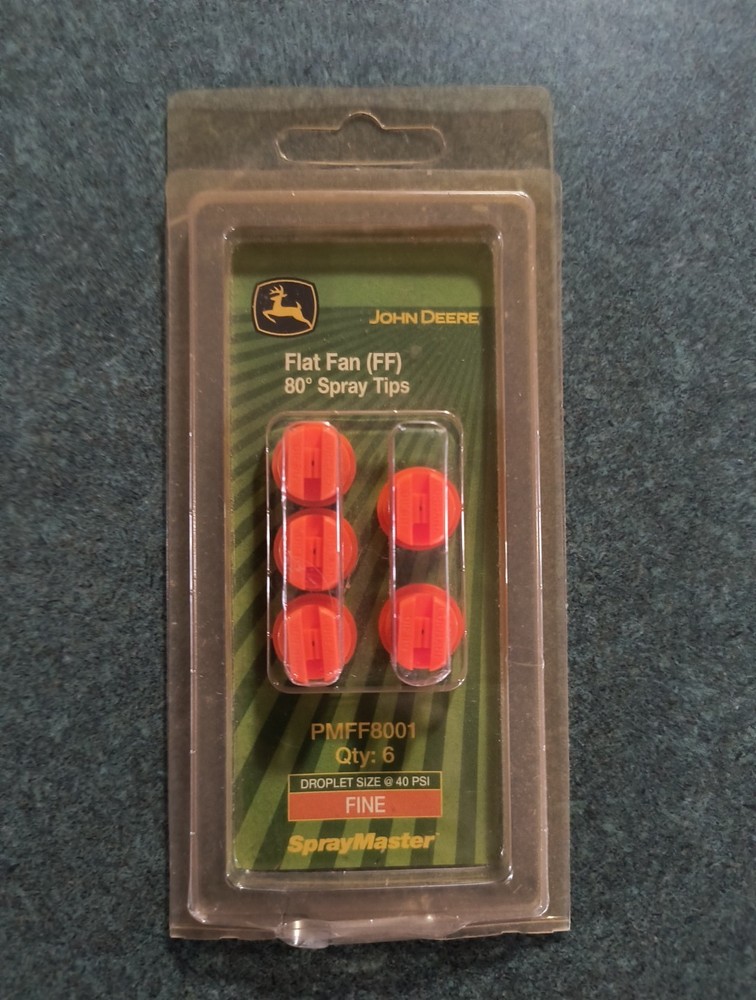 5 John Deere Flat Fan Fine Spray Tips 80° PMFF8001
