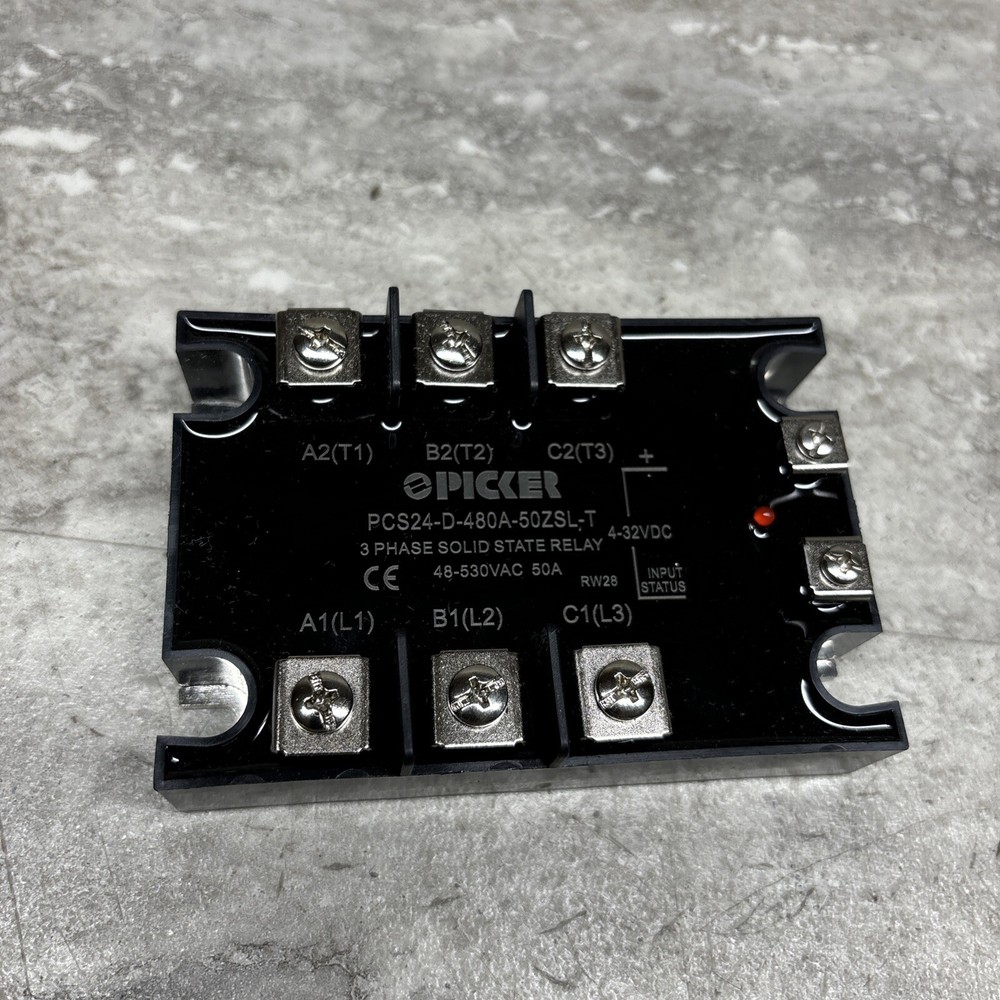 Picker PCS24-D-480A-50ZSL-T 3 Phase Solid State Relay, Panel Mount, New