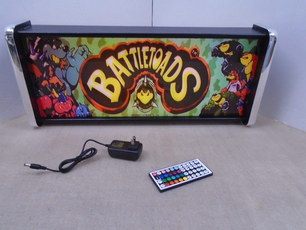 Battletoads Marquee Game/Rec Room LED Display light box