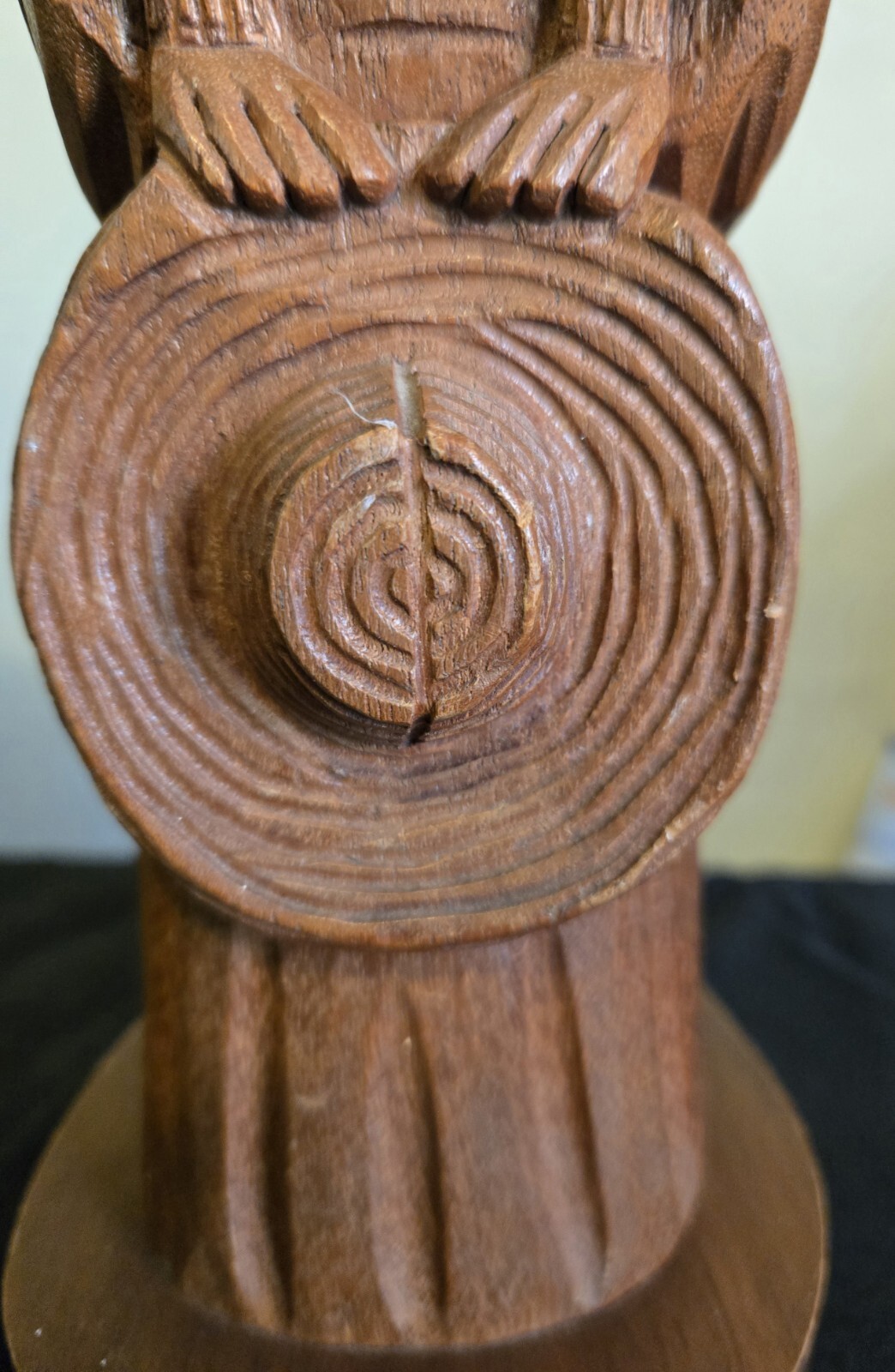 Jose Pinal Hand Carved Wood Mother Child Baby Sculpture Signed Mexican Art 9"